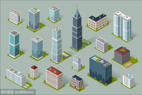 3D立体城市2 - 源文件