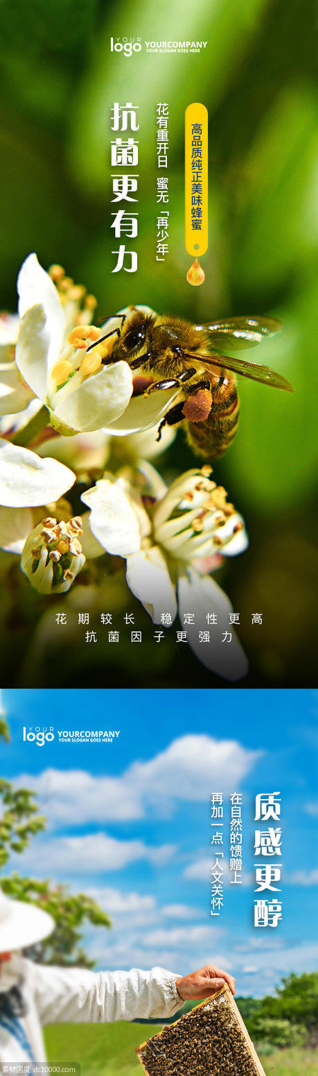 蜂蜜系列海报 - 源文件