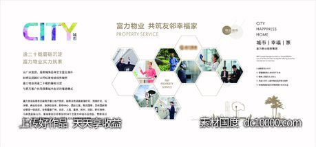 房地产物业服务背景墙宣传-源文件-素材国度dc10000.com