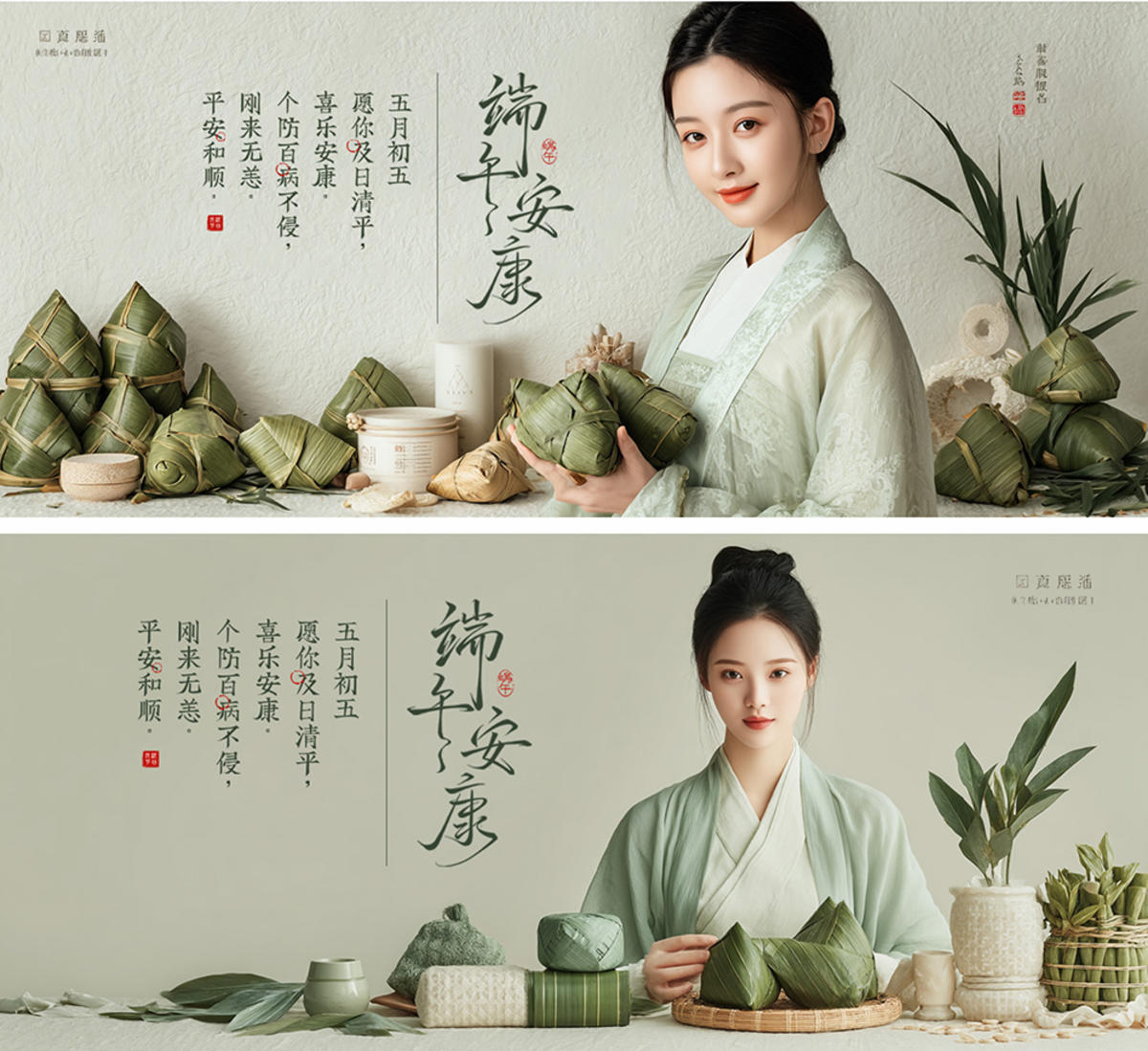 中国风端午节主画面背景板系列古朴展板