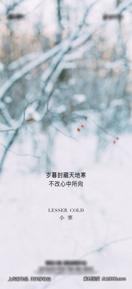 地产 小寒 大寒 节日 节气-源文件-素材国度dc10000.com
