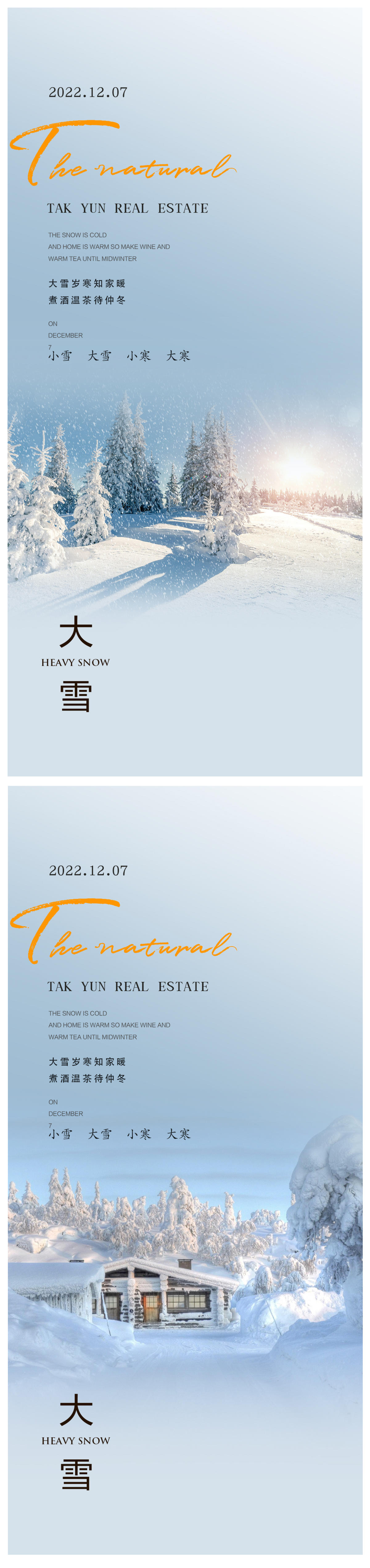 大雪小寒大寒海报