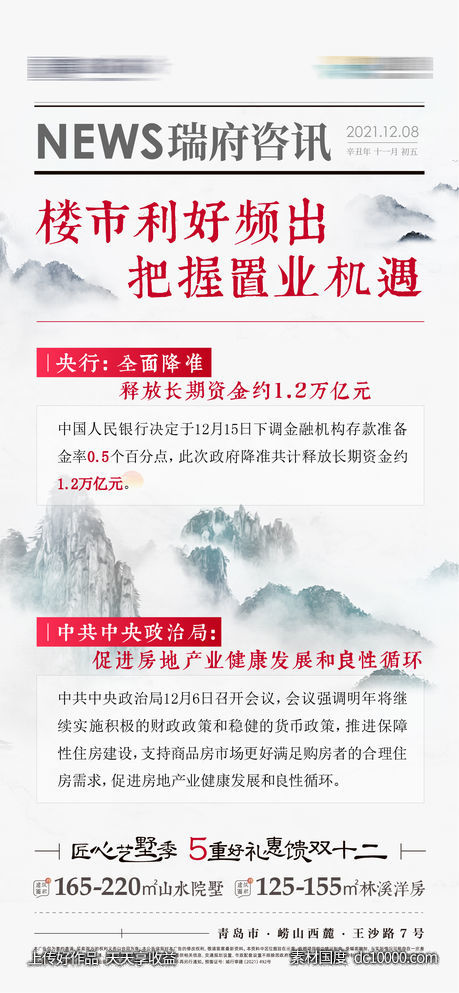 楼市政策海报-源文件-素材国度dc10000.com