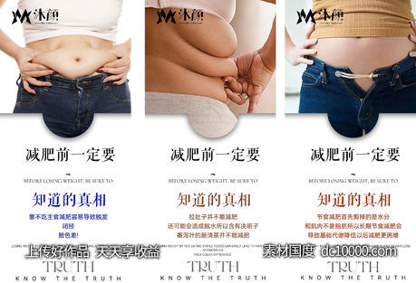 减肥科普海报-源文件-素材国度dc10000.com