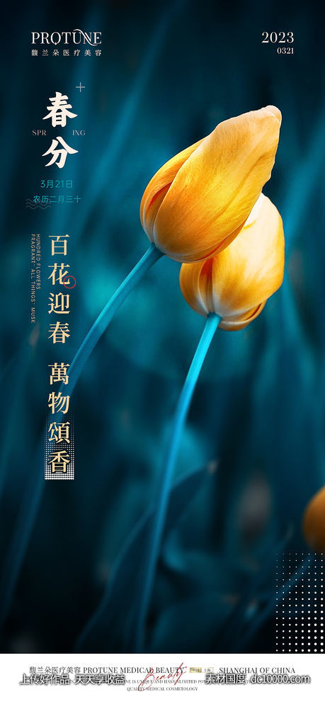 春分节气宣传海报-源文件-素材国度dc10000.com