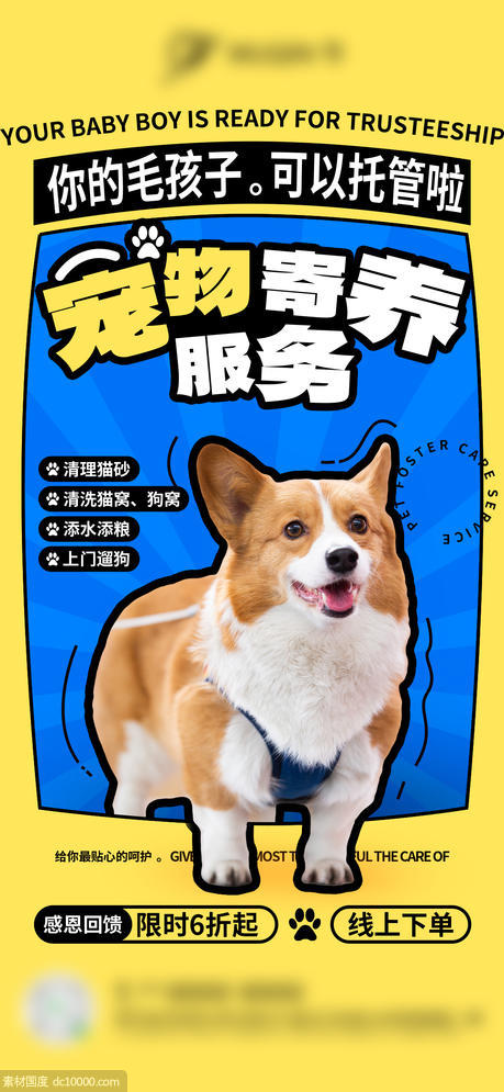 宠物活动海报 - 源文件