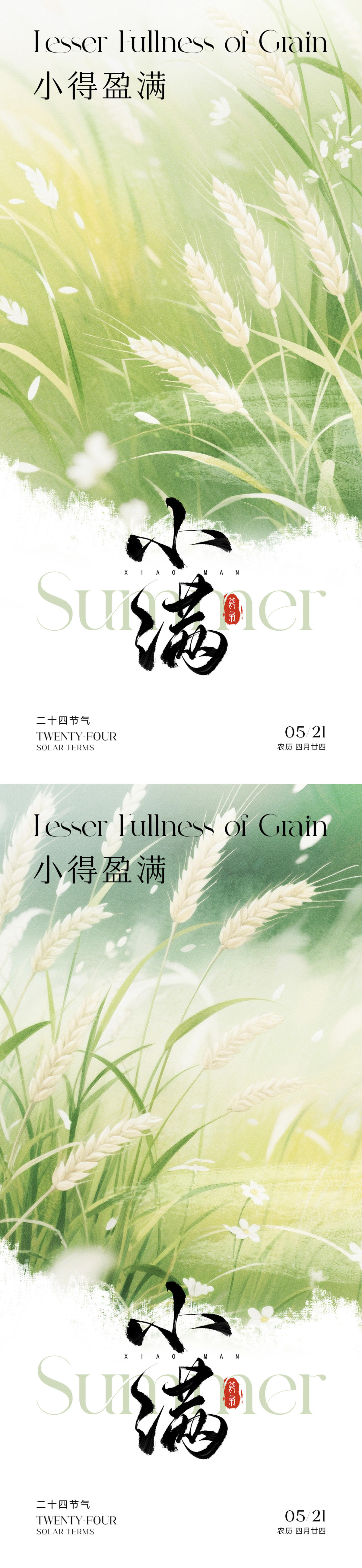 小满节气海报