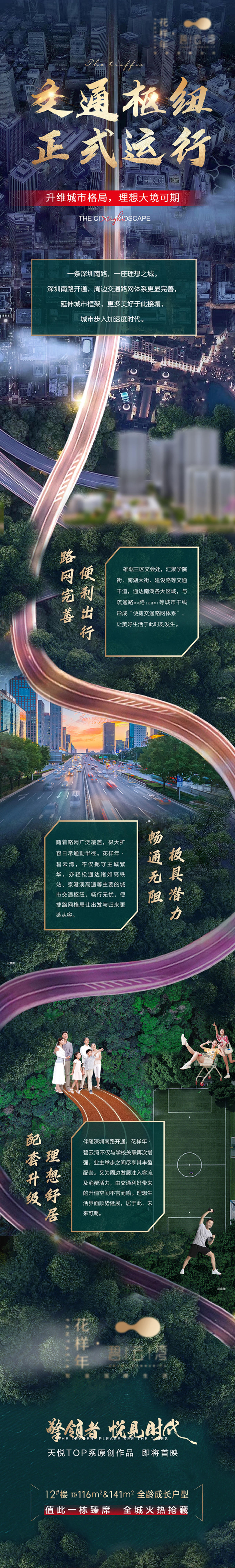 地产交通道路长图