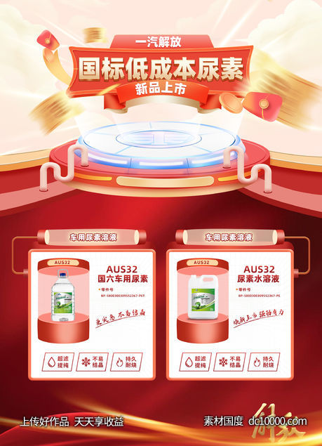 汽车尿素新品上市店头海报-源文件-素材国度dc10000.com