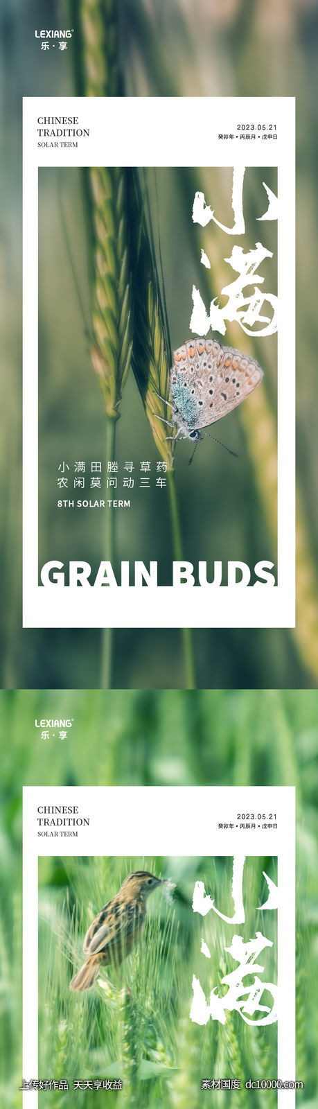 小满节气海报-源文件-素材国度dc10000.com