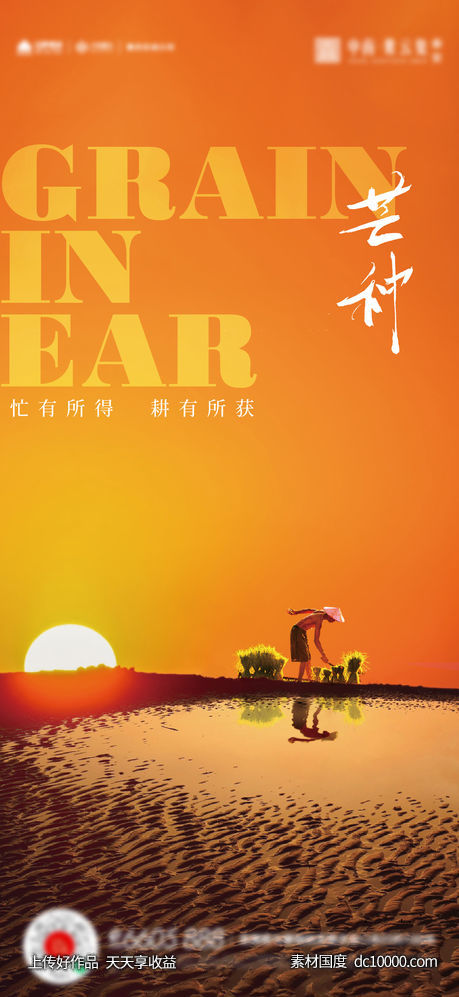 芒种小满立秋海报-源文件-素材国度dc10000.com