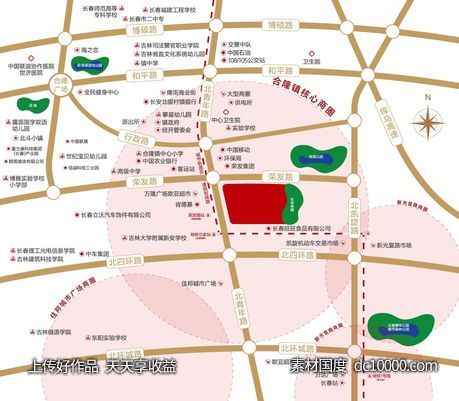 区位图 地图 房地产 综合 生活-源文件-素材国度dc10000.com