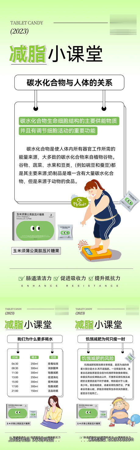 减脂海报-源文件-素材国度dc10000.com