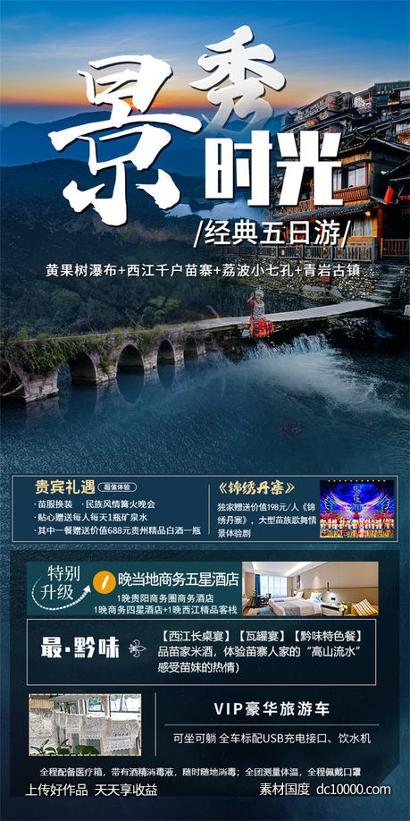旅游旅行新疆西藏云南海南福建城市景点宣传海报-源文件-素材国度dc10000.com