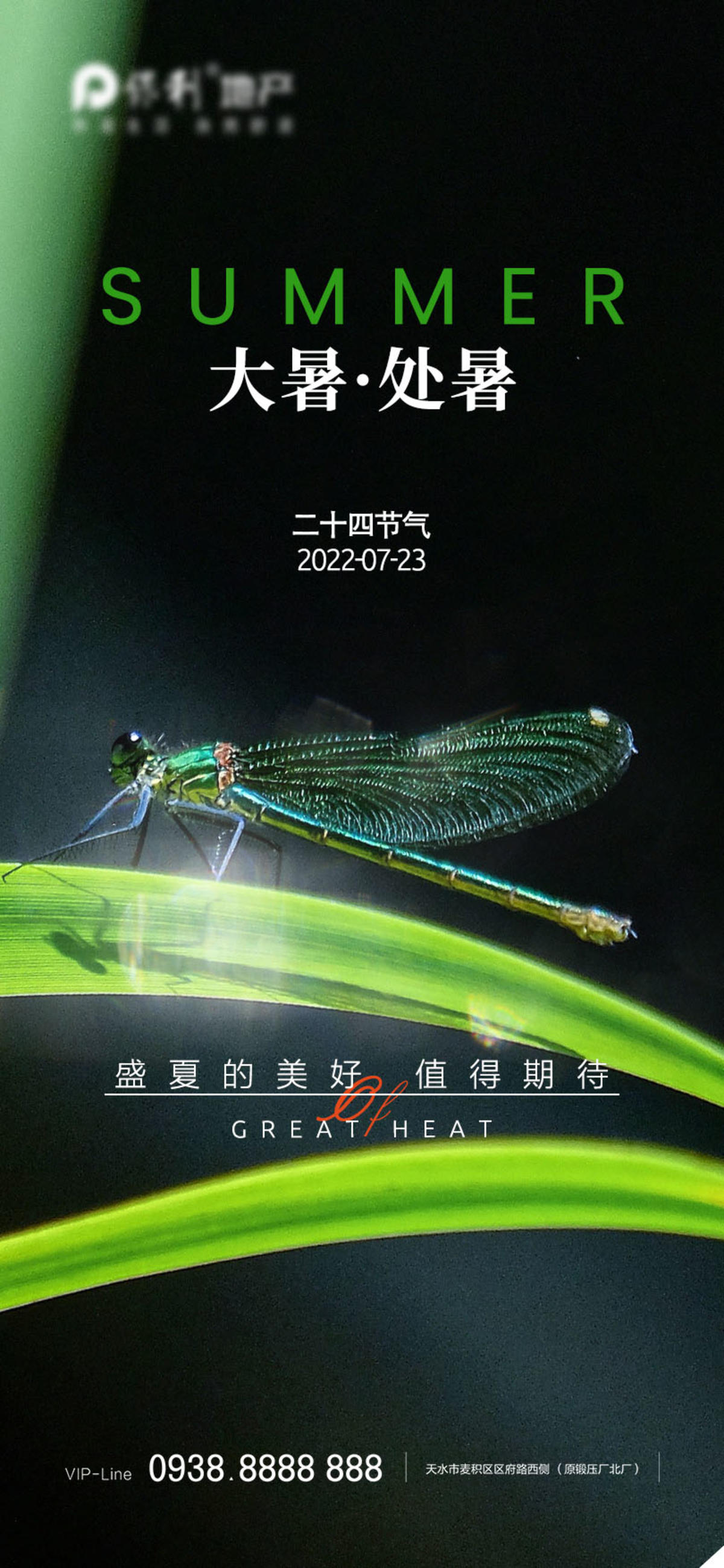 小暑大暑节气海报