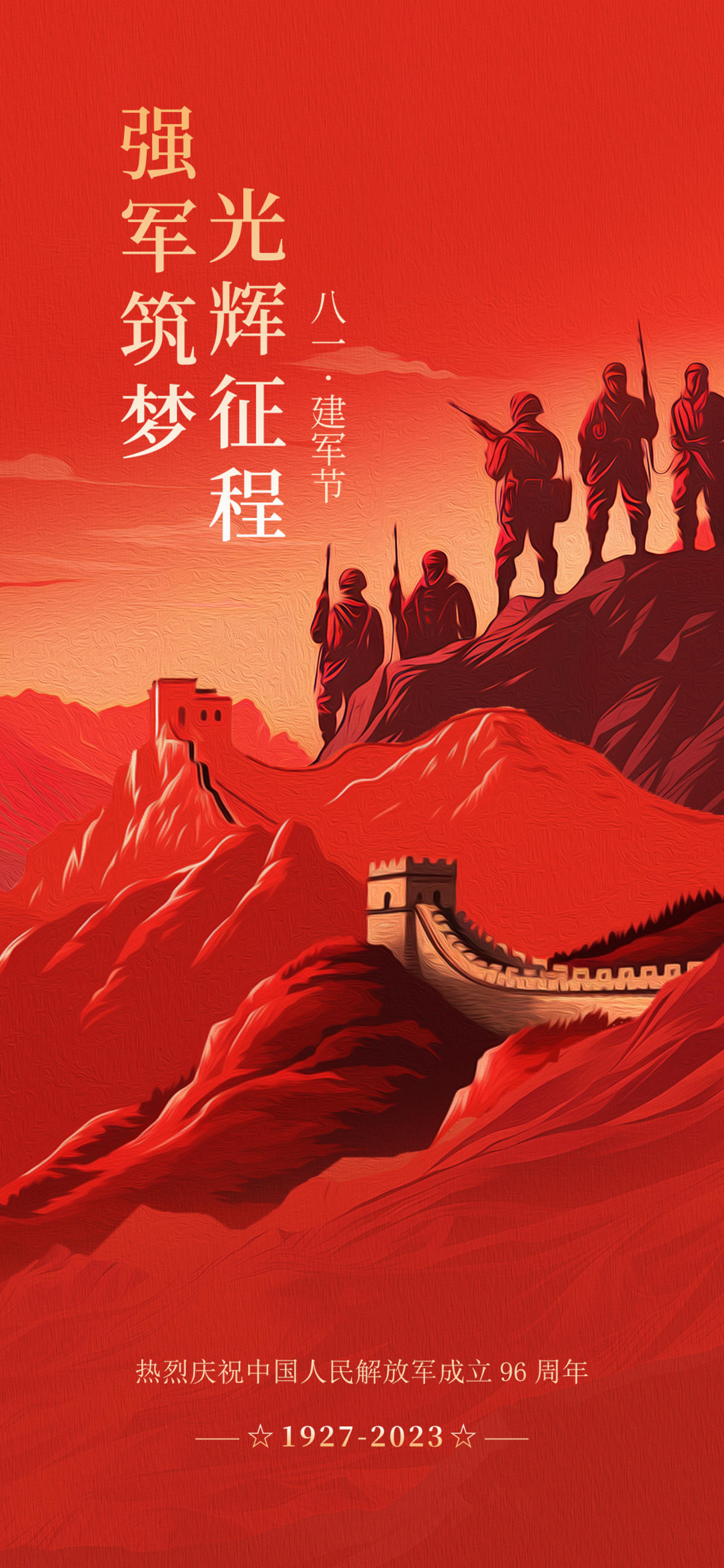  建军节海报