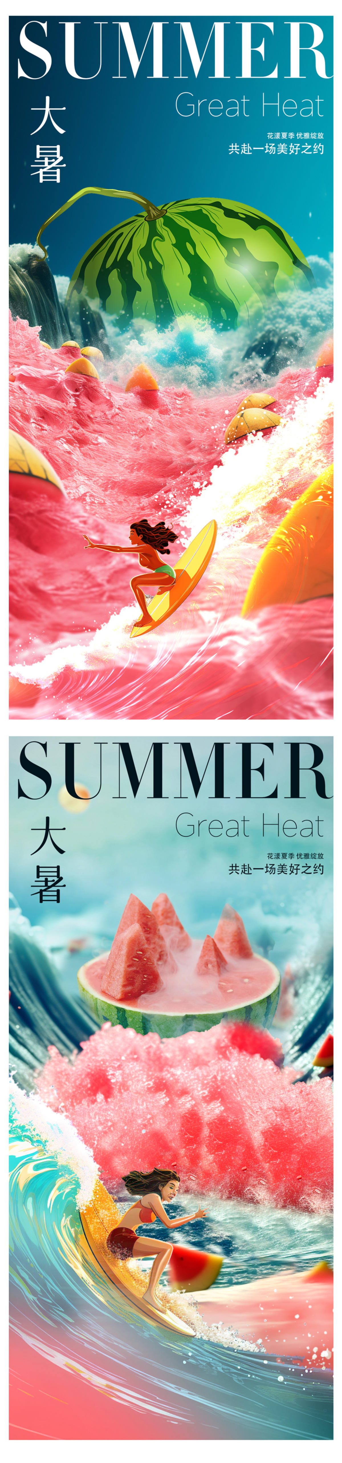 大暑海报