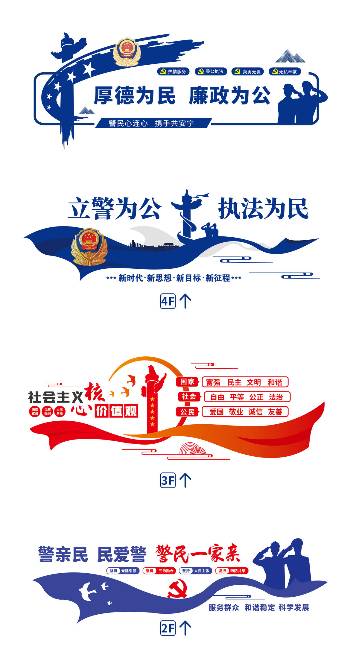 警务公安文化墙