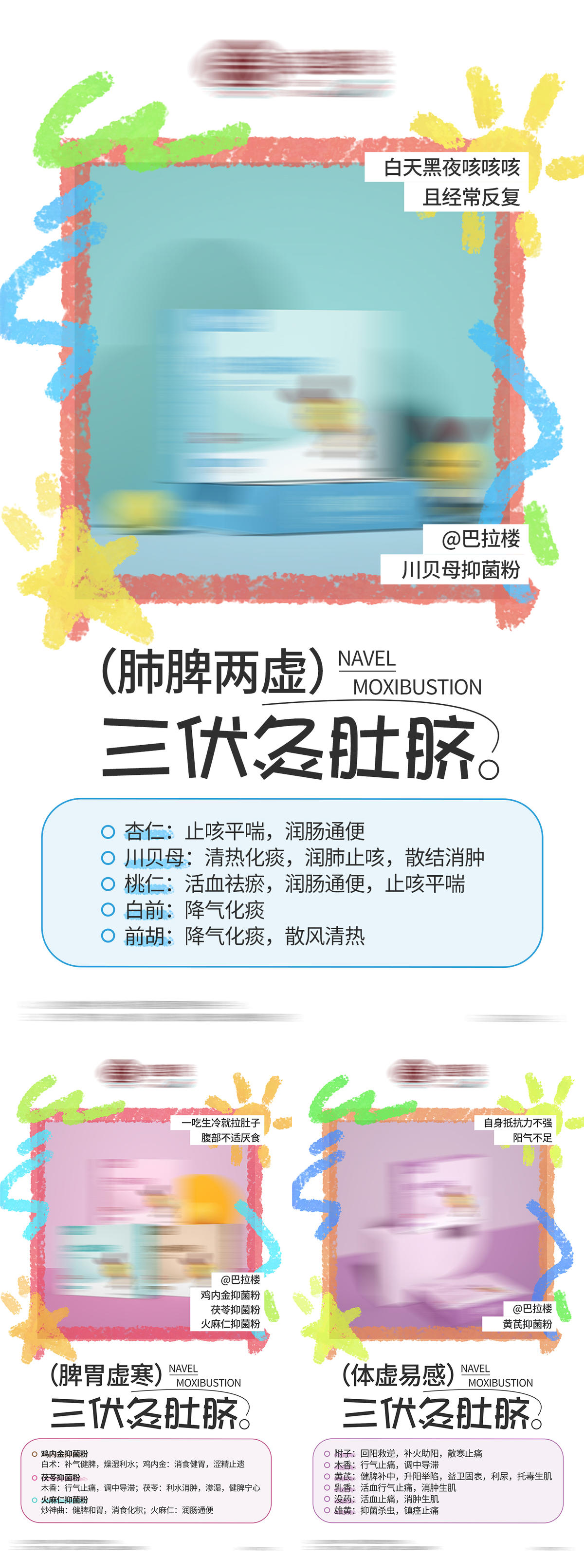 儿童脐灸粉养生创新产品海报