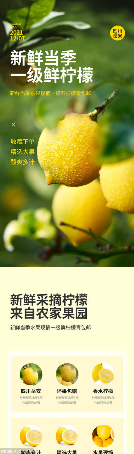 柠檬 详情页 - 源文件