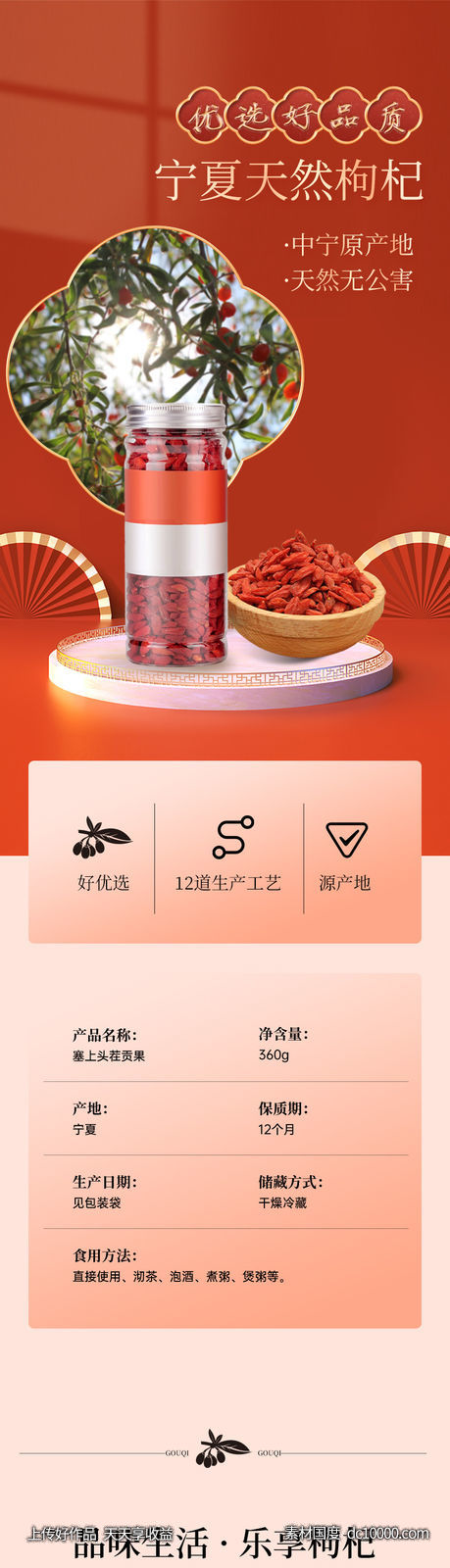 宁夏 枸杞 补品 详情页-源文件-素材国度dc10000.com