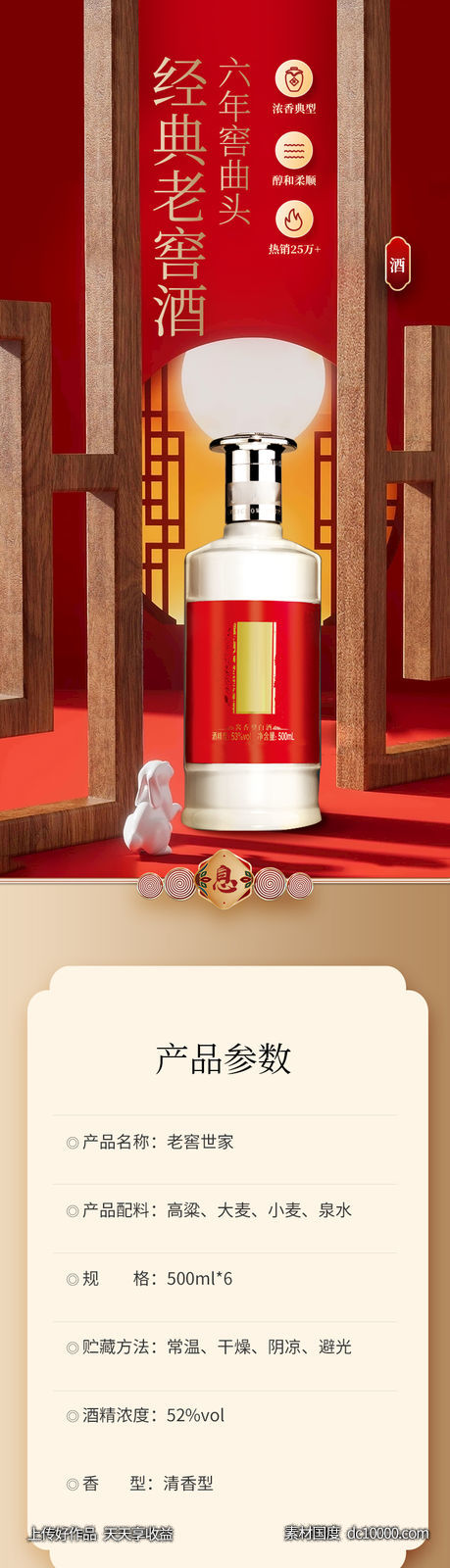 经典 老窖酒 详情页-源文件-素材国度dc10000.com