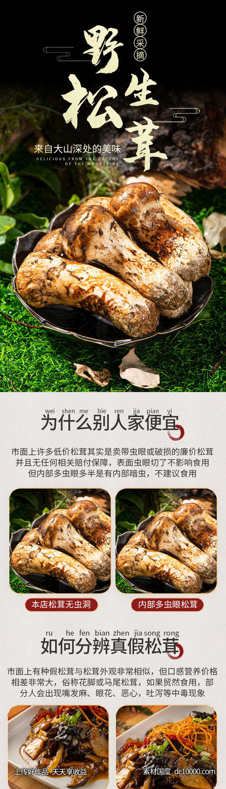 松茸 详情页-源文件-素材国度dc10000.com