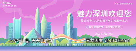 魅力深圳欢迎您背景板-源文件-素材国度dc10000.com