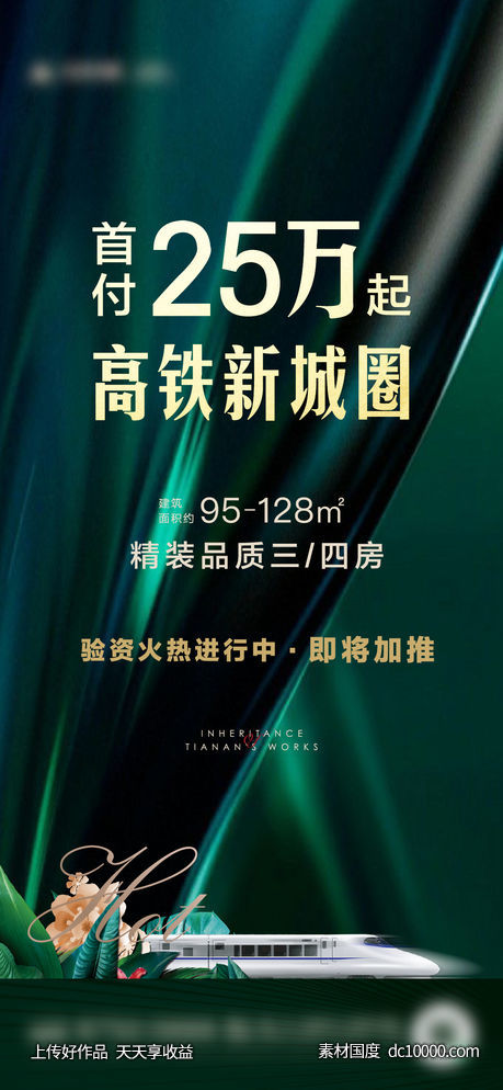 地产高铁价值海报-源文件-素材国度dc10000.com