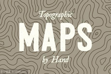 等高线海拔地形图 3 Topographic Elevation Maps - 源文件