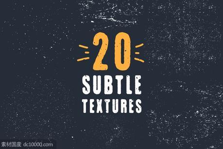 经典肌理效果背景纹理 20 Vector Subtle Grunge Textures - 源文件