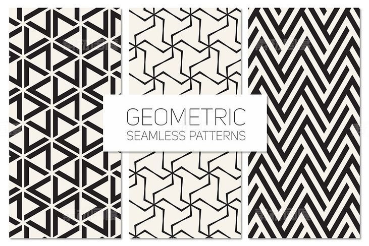 几何无缝图案集 Geometric Seamless Patterns Set 5