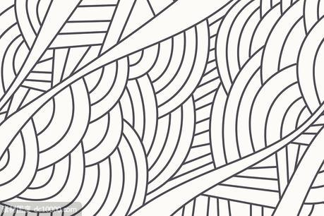 无缝线性涂鸦背景纹理 Linear Doodles. Seamless Patterns - 源文件