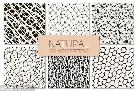 自然元素无缝背景纹理 Natural Seamless Patterns Set 1 - 源文件