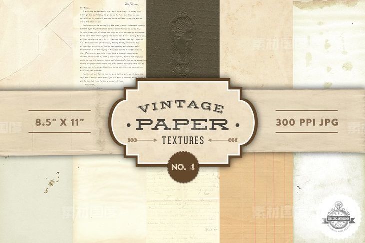 经典纸纹理 Vintage Paper Textures ndash No 4