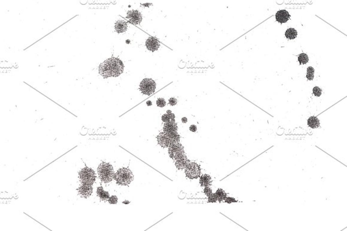 抽象墨迹背景纹理 10 JPG Abstract black ink splash