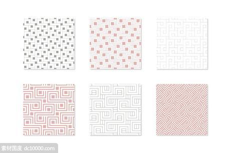 几何背景图案纹理 Square Collection. Patterns  Shapes - 源文件