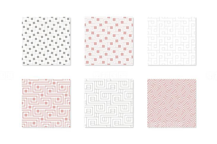 几何背景图案纹理 Square Collection. Patterns  Shapes