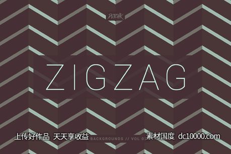 抽象线条图案背景纹理 ZigZag  Seamless Abstract Bgs  V02-源文件-素材国度dc10000.com