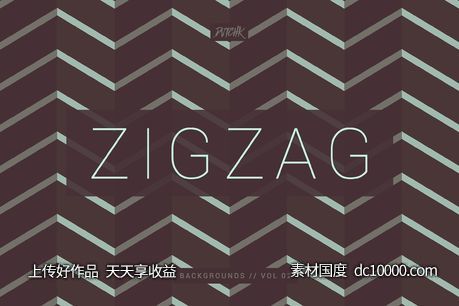 抽象线条图案背景纹理 ZigZag  Seamless Abstract Bgs  V02-源文件-素材国度dc10000.com