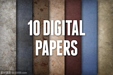 纸张材质纹理背景 Digital Papers Texture Pack 1 - 源文件