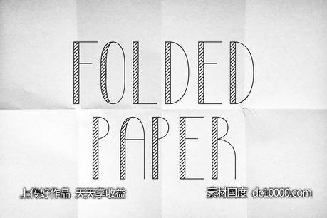 褶皱纸张背景纹理 Folded Paper Texture Pack 1-源文件-素材国度dc10000.com