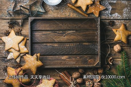 怀旧圣诞节新年背景 Christmas &amp;amp; New Year background-源文件-素材国度dc10000.com