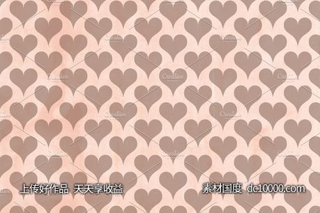爱心图案背景纹理 Dear Heart Digital Scrapbook Pages-源文件-素材国度dc10000.com