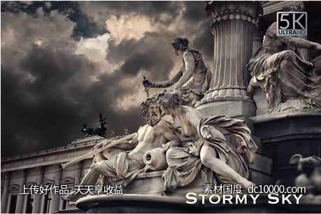 暴风云雨特性下载 5K Stormy Sky Overlays-源文件-素材国度dc10000.com