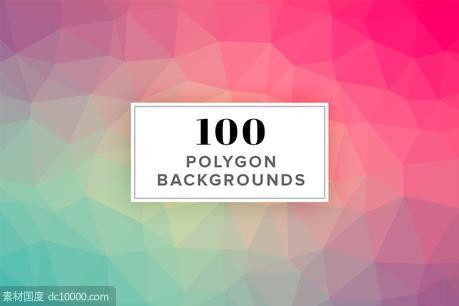 多边形背景纹理 SALE 100 Polygon Background Images - 源文件