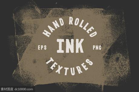 手绘肌理背景纹理 Hand Rolled Ink Textures - 源文件