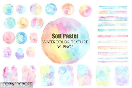 质地柔和的粉彩笔画图案 Texture Soft Pastel - 源文件