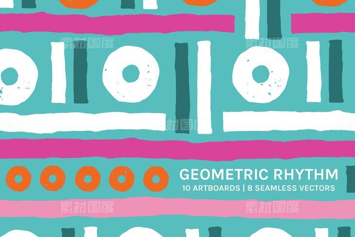 抽象几何背景纹理 Geometric Rhythm  Boards  Patterns
