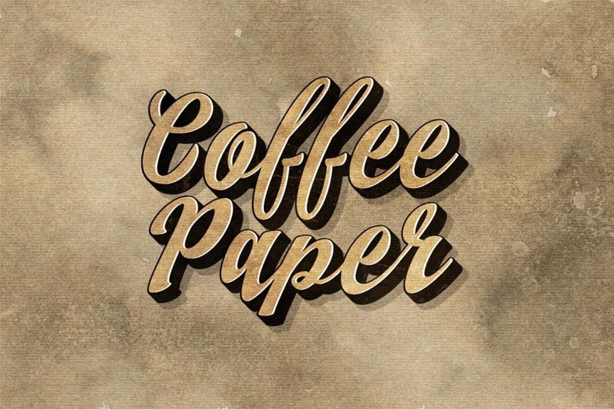 咖啡纸张纹理 10 Coffee Paper Textures